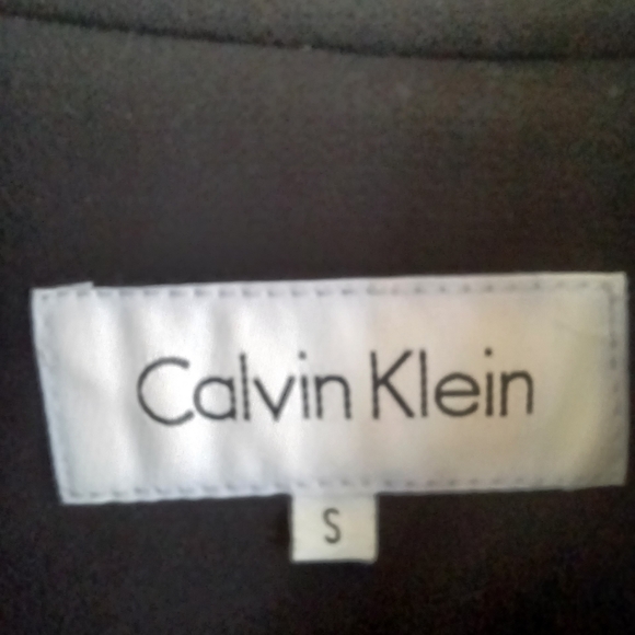 CALVIN KLEIN BLACK COWL NECK BUTTON COAT SIZE SMALL - Picture 12 of 15